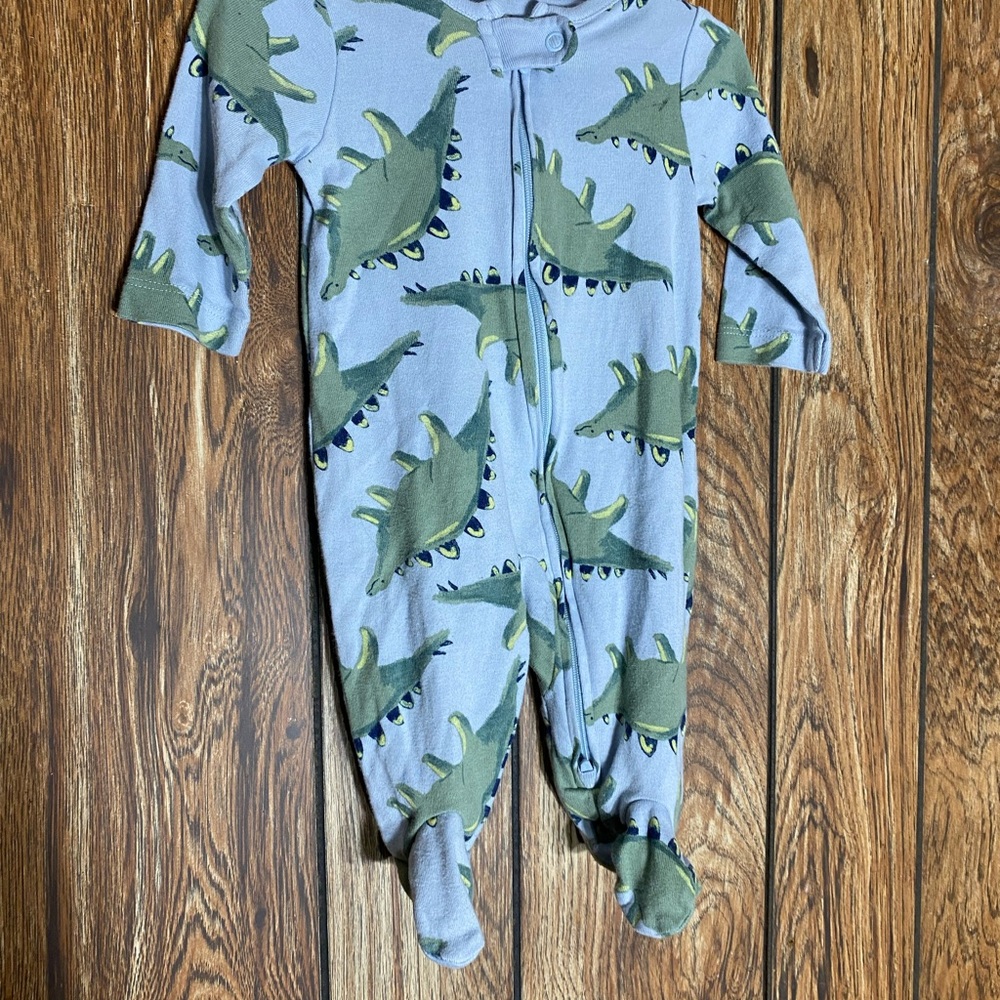 Carter's Blue and Green Footies One Piece